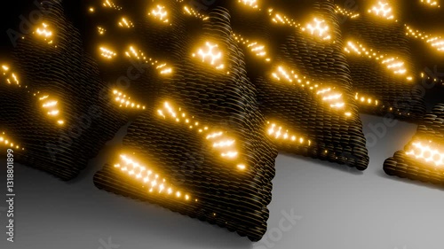 Immerse yourself in the rhythmic energy of this Pyramid Pulse VJ Loop in stunning 4K resolution. Featuring a pulsating, glowing pyramid with smooth, hypnotic motion