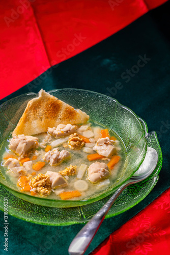 Traditional Christmas food in Czech Republic - fish soup