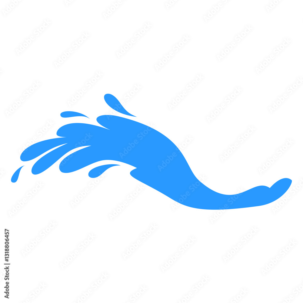 Fototapeta premium Water Splash Illustration