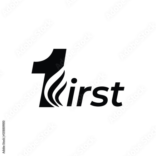 1st or First logomark
