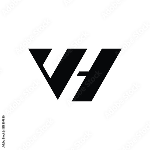 Free Download initial VH luxury logo - GFXLoad