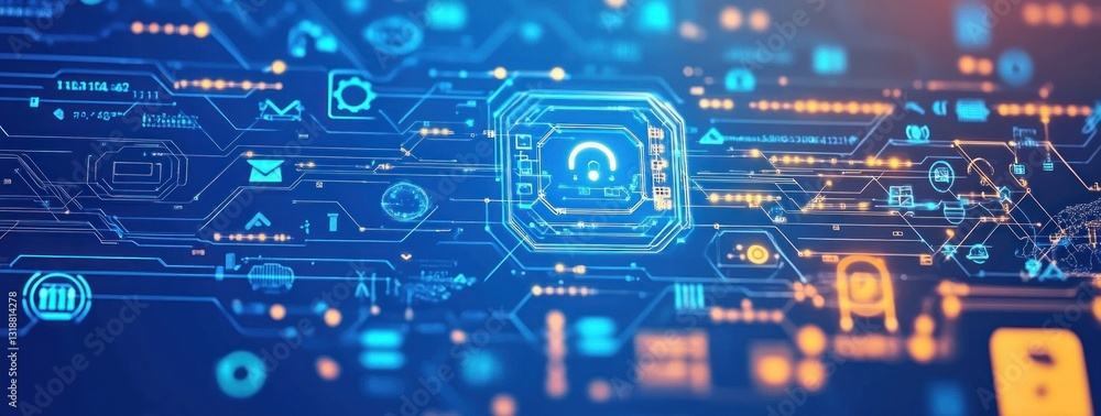 Abstract digital network technology background. Abstract digital network technology background.