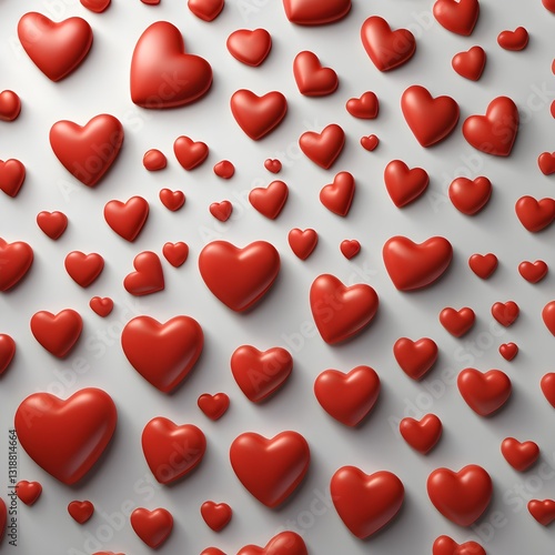 Floating with ultra-smooth edges and realistic shading, visually stunning composition, perfect for social media, ads, and greeting card designs,Generative Ai