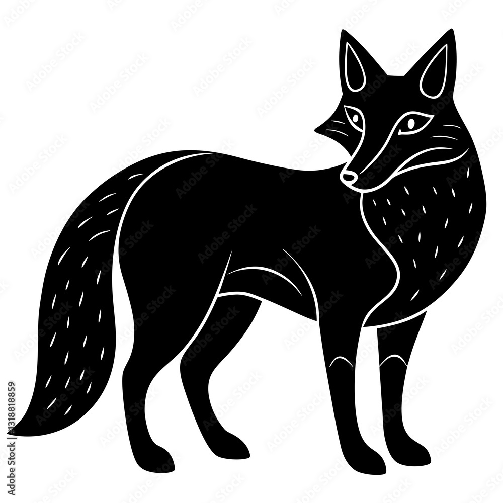 Obraz premium Neon Fox