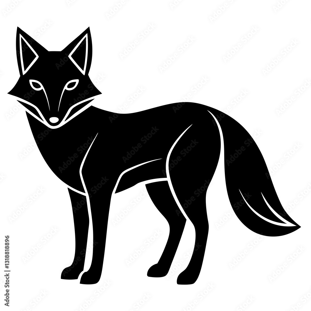 Obraz premium Neon Fox