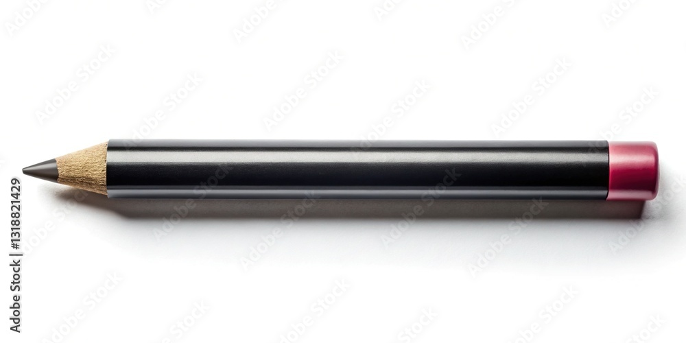 Aerial View of Lip Liner Pencil on White Background - Flat Lay Product Photography for Makeup Ads Aerial View of Lip Liner Pencil on White Background - Flat Lay Product Photography for Makeup Ads