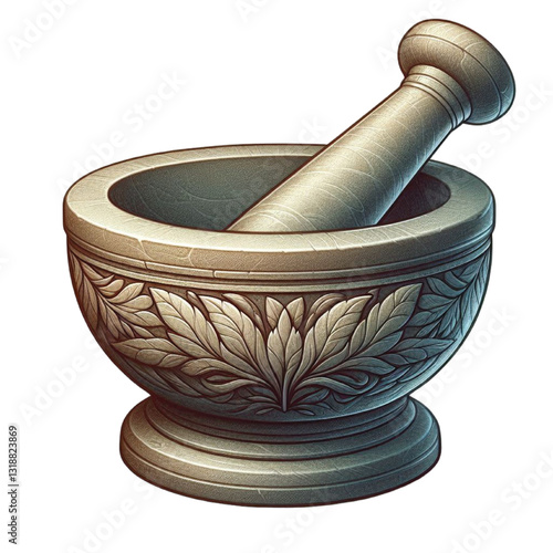 Mortar And Pestle vector