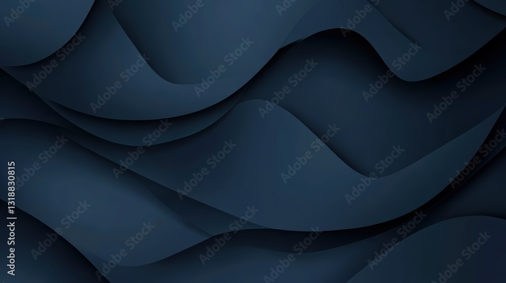 Obraz premium Abstract Dark Blue Wave Pattern