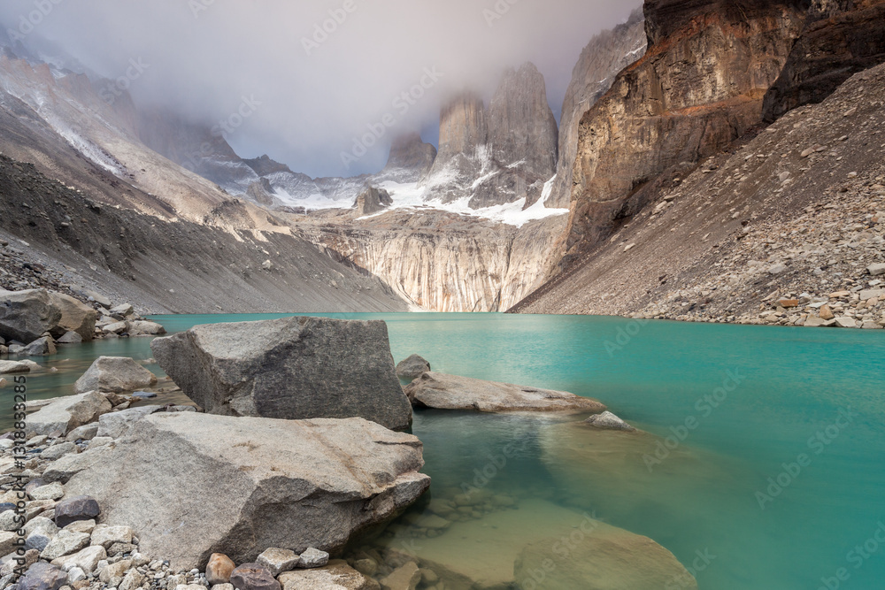 Nice view of Torres Del Paine National Park, Chile.