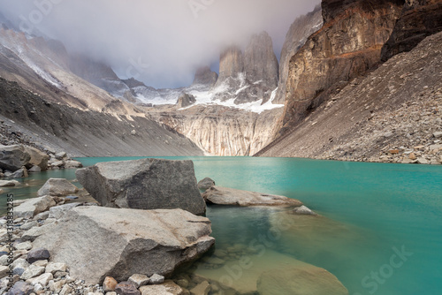 Obraz na płótnie Nice view of Torres Del Paine National Park, Chile. w salonie