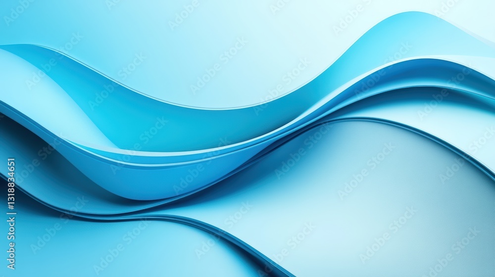 Fototapeta premium Abstract Blue Waves
