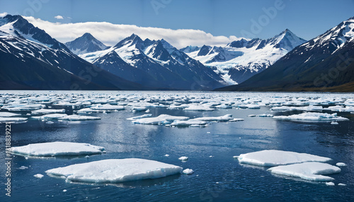 Paysage glacial majestueux photo