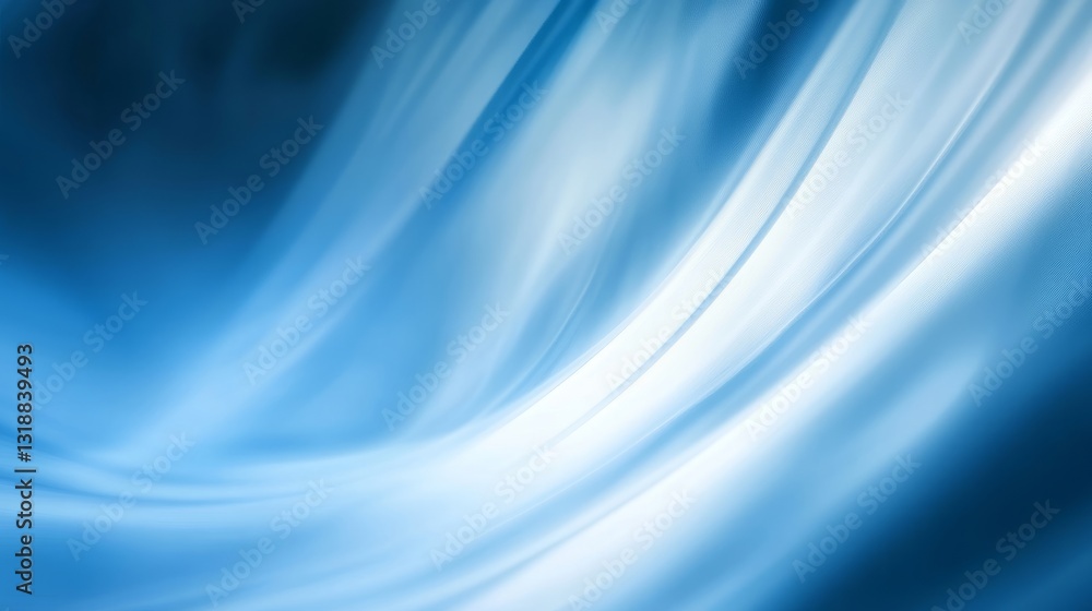 Naklejka premium Serene blue abstract gradient, minimalistic and clean, evoking calm and tranquility. 