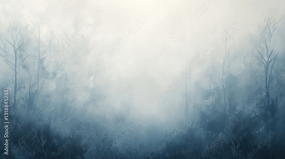 Misty Forest in shades of blue Misty Forest in shades of blue