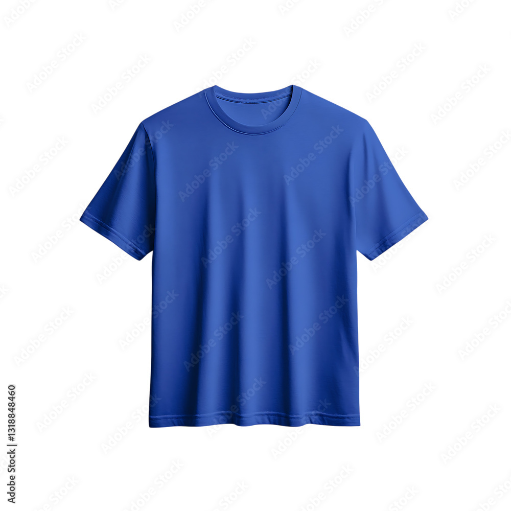 Blue T-Shirt Against Transparent Background Blue T-Shirt Against Transparent Background