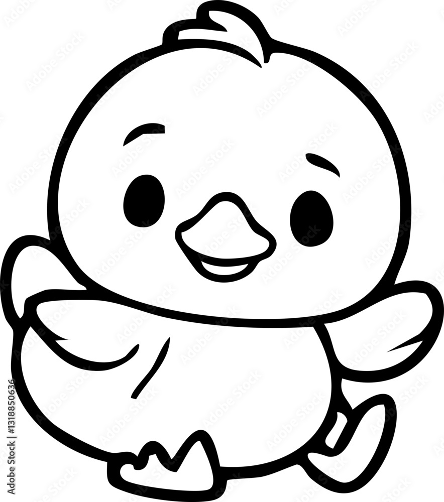 vector illustration of cartoon chicken vector illustration of cartoon chicken