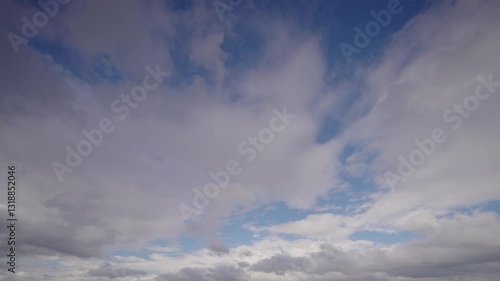 Timelapse of clouds in the sky