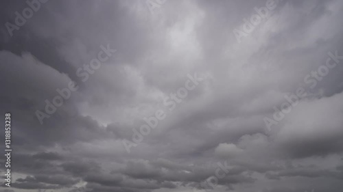 Timelapse of clouds in the sky