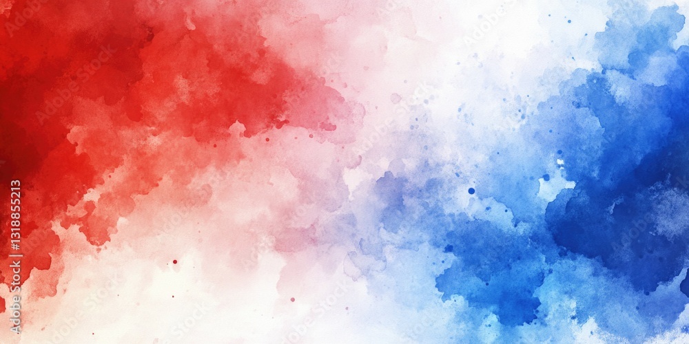 Obraz premium Artistic digital painting of French flag with vibrant colors and dynamic texture.