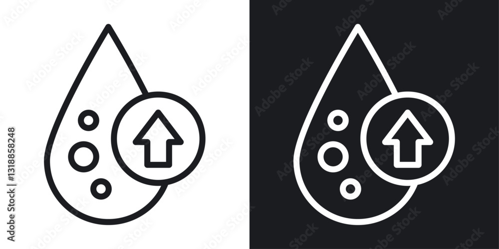 High cholesterol icon set in black and white stroke lines High cholesterol icon set in black and white stroke lines