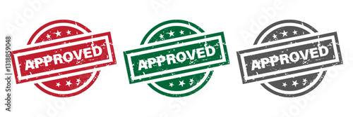Vector grunge stamp approved