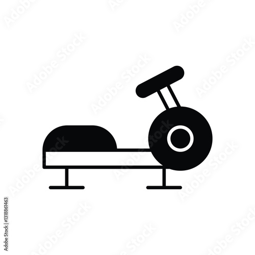 Rowing Machine stock illustration