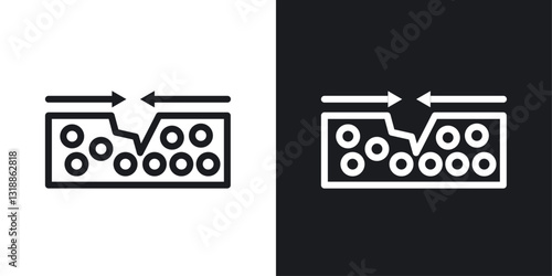 Skin healing icon set in black and white stroke lines