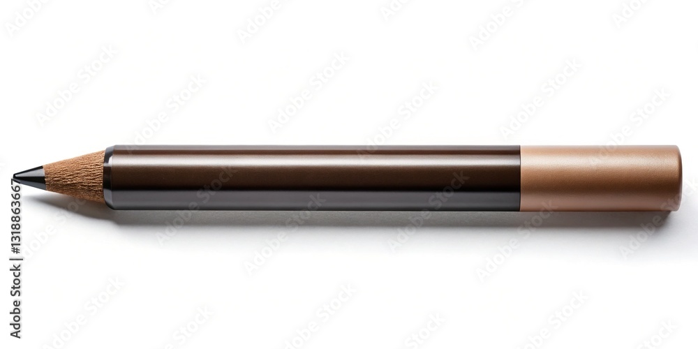 Sleek Brow Pencil: Flat Lay Product Shot with Copy Space Sleek Brow Pencil: Flat Lay Product Shot with Copy Space