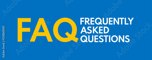 FAQ banner or social media post template, frequently asked question vector header, help desk or support header