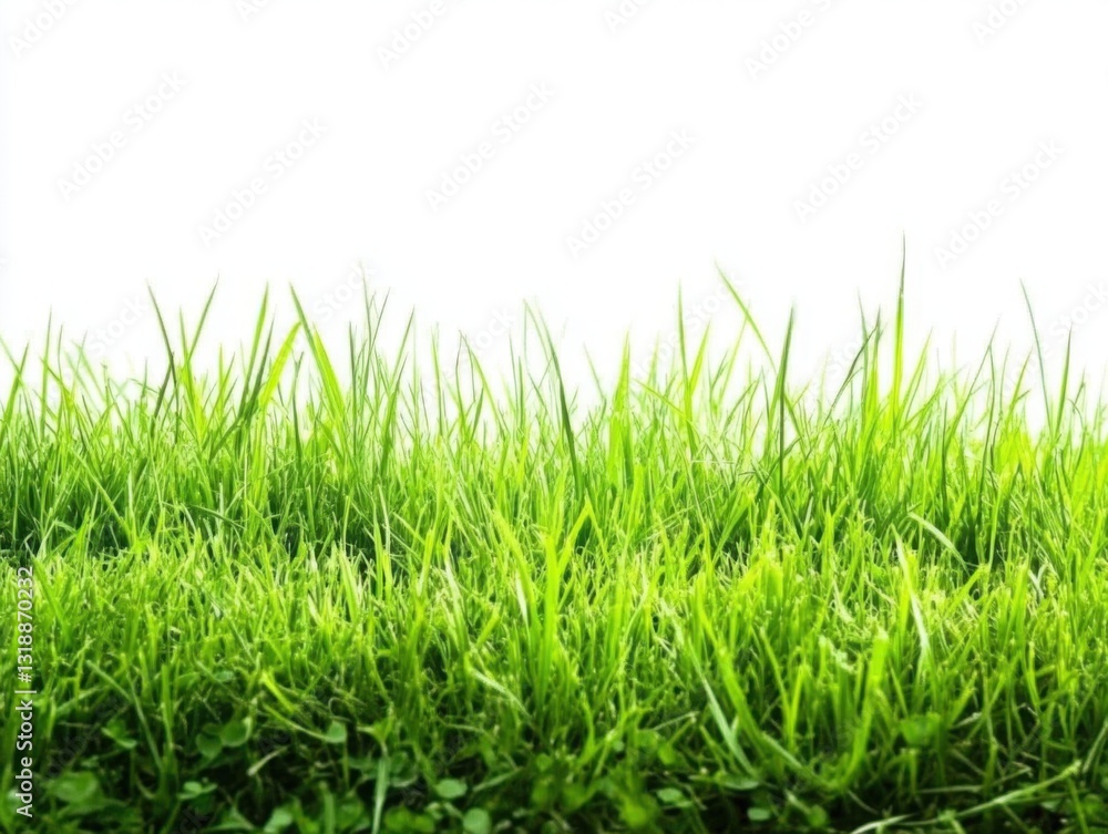 Beautiful green grass on a white background, close-up. Isolated on a white background, detailed, with natural lighting. Beautiful green grass on a white background, close-up. Isolated on a white background, detailed, with natural lighting.