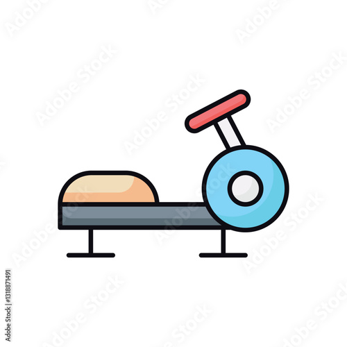 Rowing Machine stock illustration