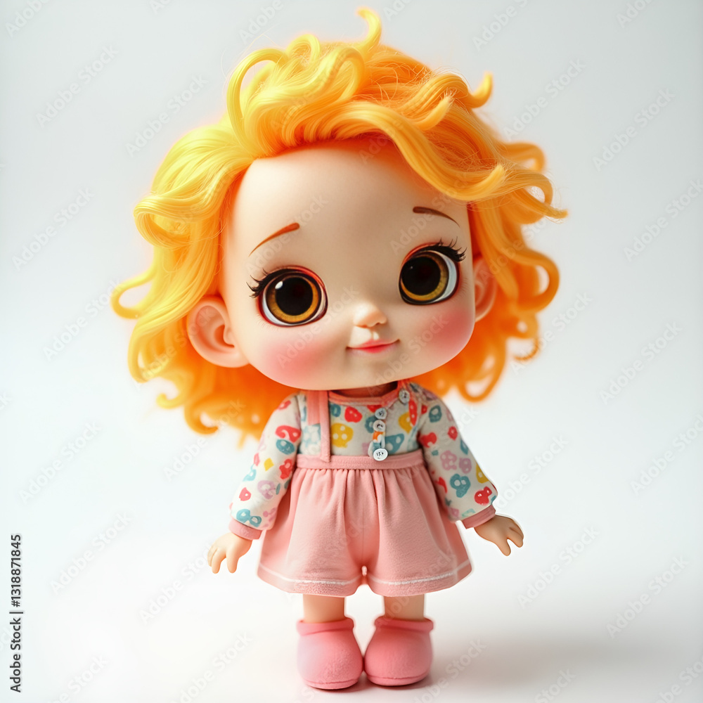 little girl with a doll little girl with a doll
