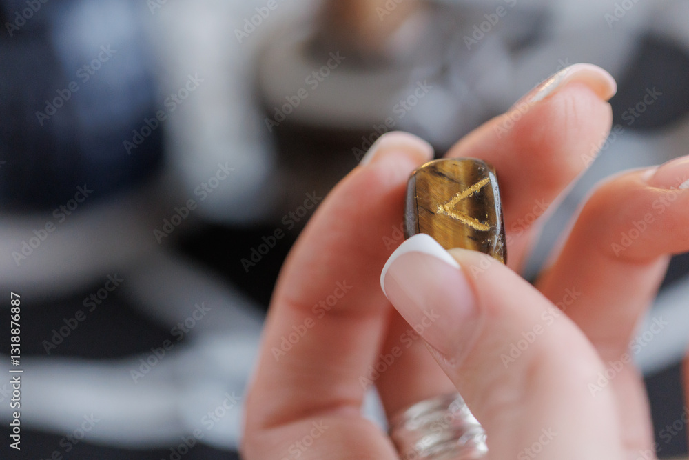 Fototapeta premium kenaz ancient symbol. Nordic rune.