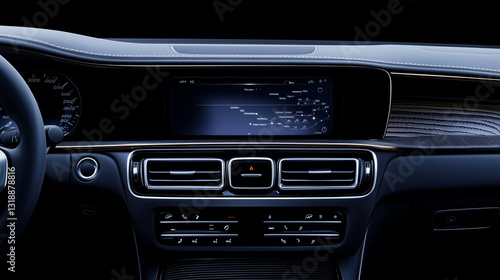 With clear details of the car's air conditioning and ventilation system, there's plenty of space for text.






