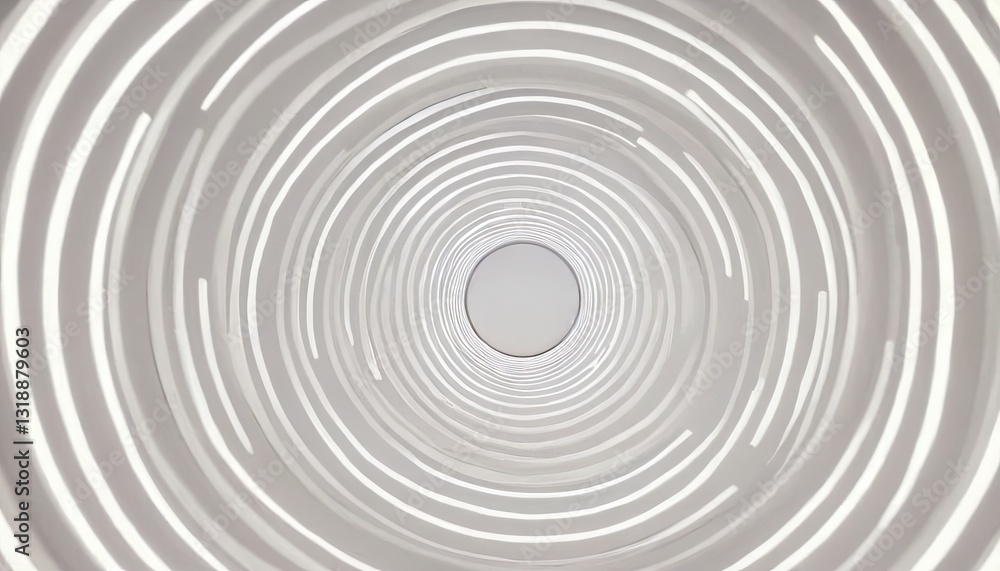 Obraz premium Hypnotic Spiral: A captivating spiral design with concentric rings radiates a sense of motion and depth, creating a mesmerizing visual effect. 