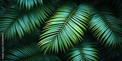 green palm leaf