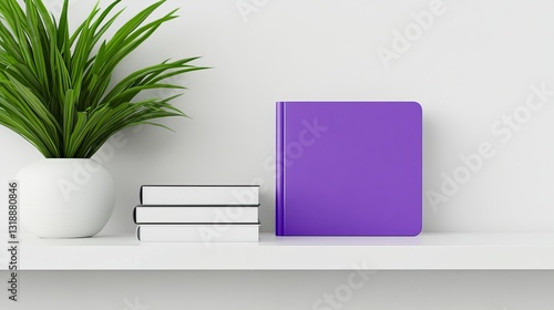 Generic Mockup Softcover Perspective Text Diary Logo