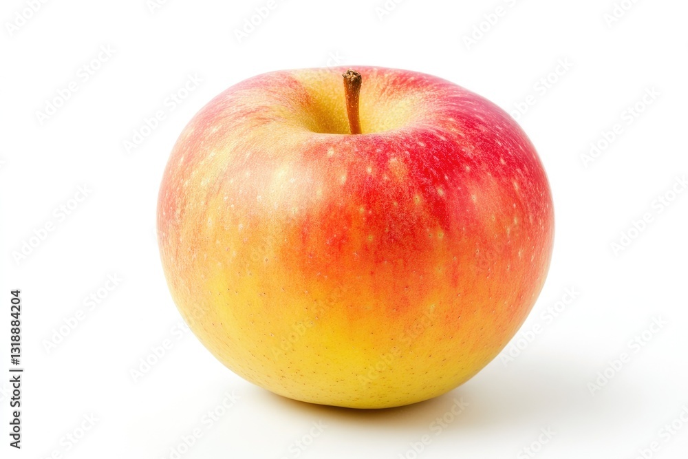 Ultra Hd Visual of Fresh Ambrosia Apple Isolated on White,White Background Ultra Hd Visual of Fresh Ambrosia Apple Isolated on White,White Background