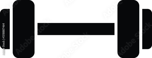 Barbell stock illustration