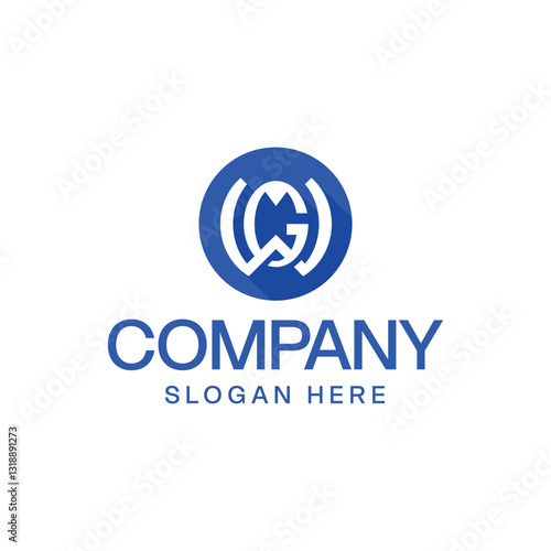 Letter WG Modern Logo Design