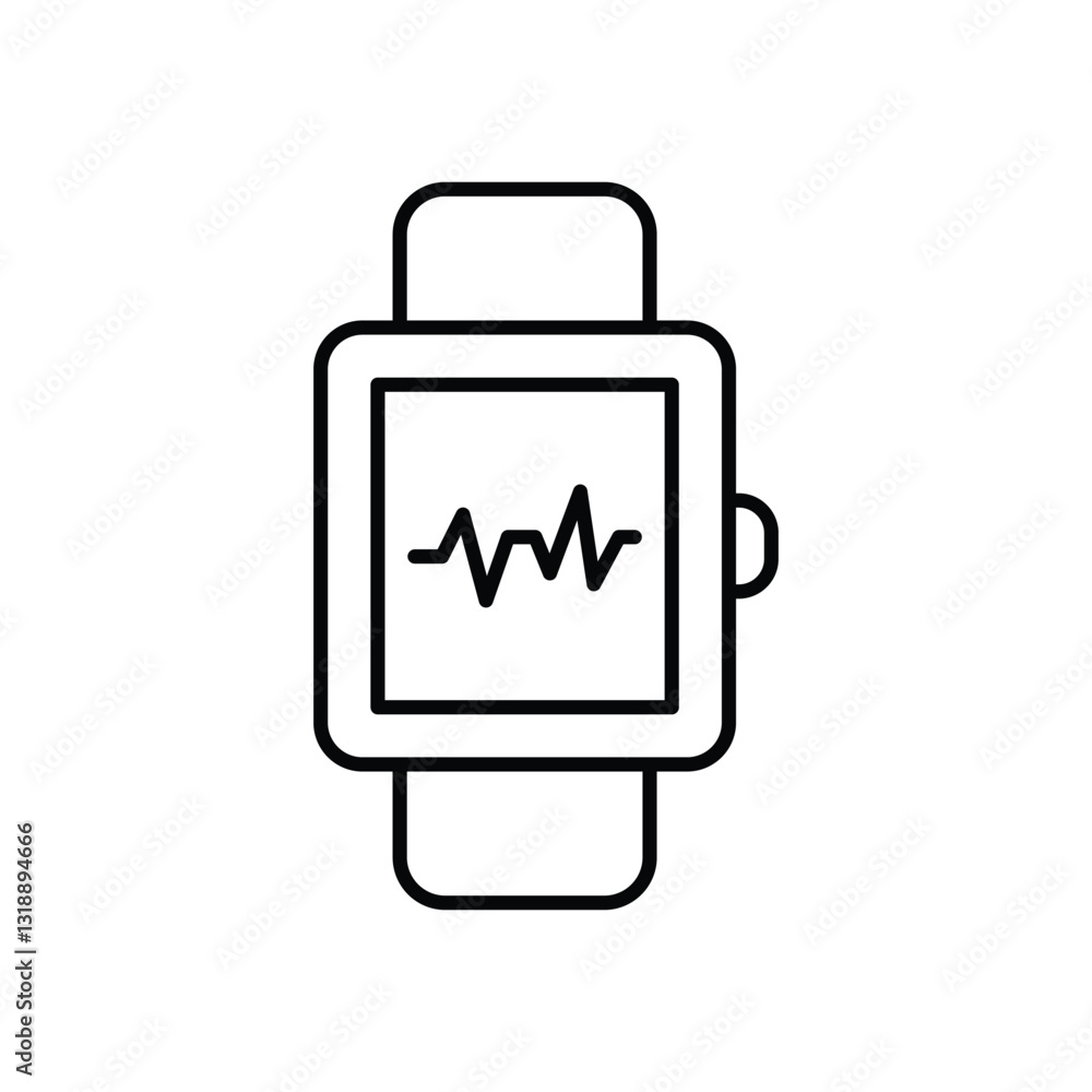 Heart Rate Monitor stock illustration Heart Rate Monitor stock illustration