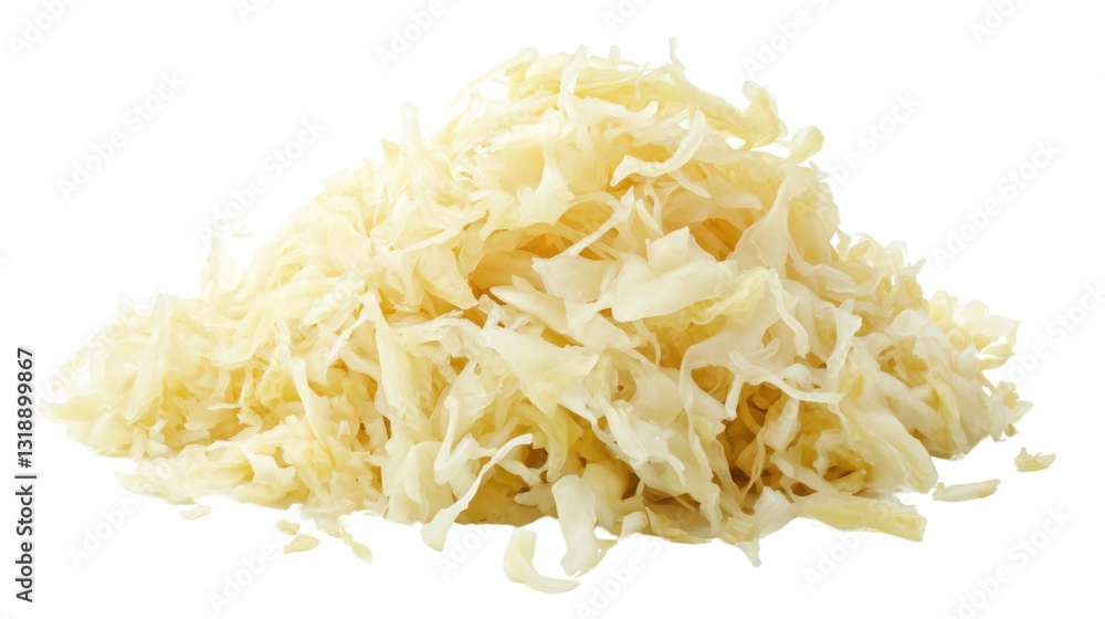 Fresh sauerkraut cabbage leaves isolated on white background Fresh sauerkraut cabbage leaves isolated on white background
