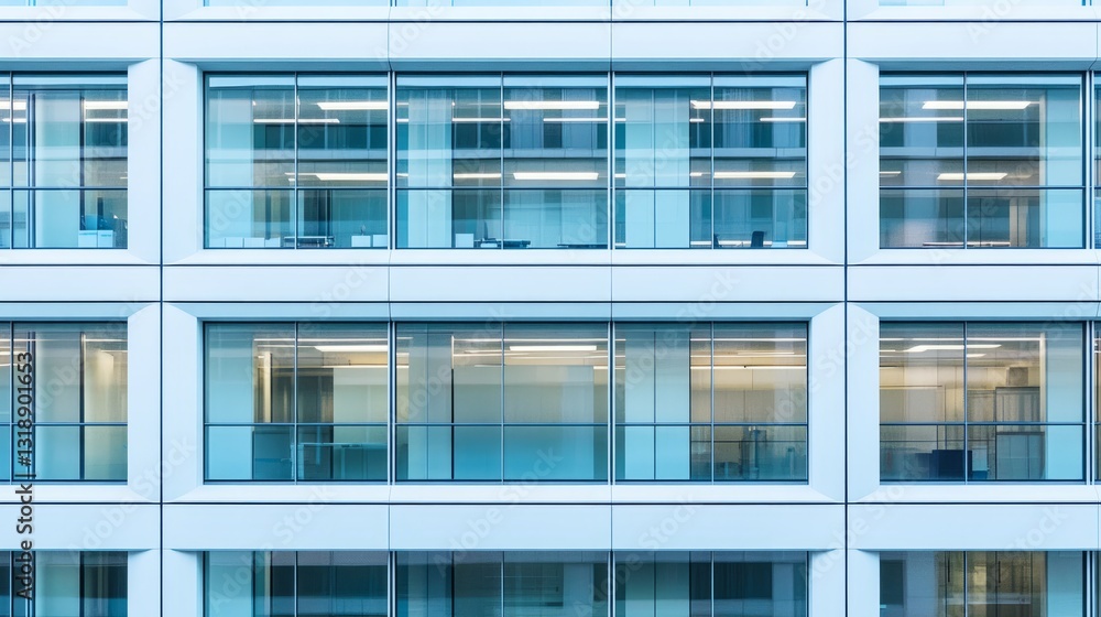 Clean urban office buildings, modern office buildings at the cutting edge Clean urban office buildings, modern office buildings at the cutting edge