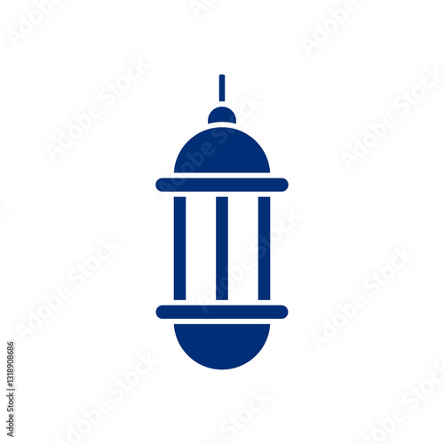 vector illustration of an old lamp