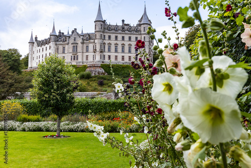 Dunrobin Castle, fairy-tale gem overlooking North Sea, offers breathtaking gardens, exquisite summer blooms. A masterpiece of elegance, lush landscapes meet historic charm, unfold on manicured lawns