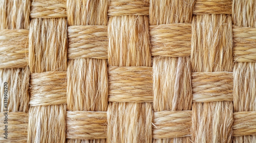 Woven straw texture: natural fibers close-up Woven straw texture: natural fibers close-up