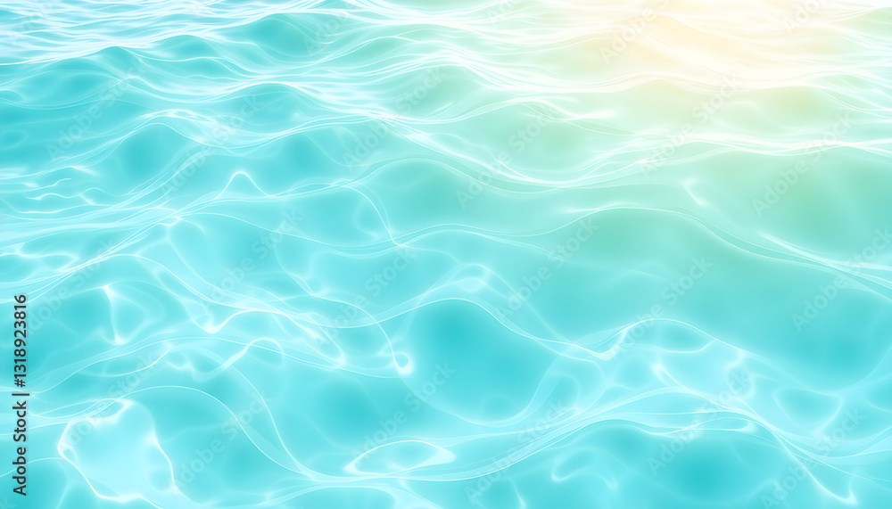 Fototapeta premium transparent turquoise sea background