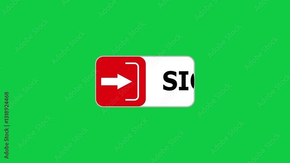 Green screen animation of Sign In button with pointer, simple animation of cursor icon clicking Sign In button, Animation of Sign In button, Sign In button animation Green screen animation of Sign In button with pointer, simple animation of cursor icon clicking Sign In button, Animation of Sign In button, Sign In button animation