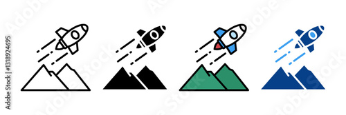 Top Performance  Icon Set Multiple Style Collection