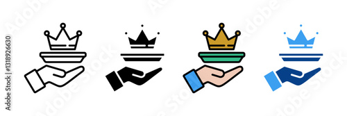 Premium Service  Icon Set Multiple Style Collection